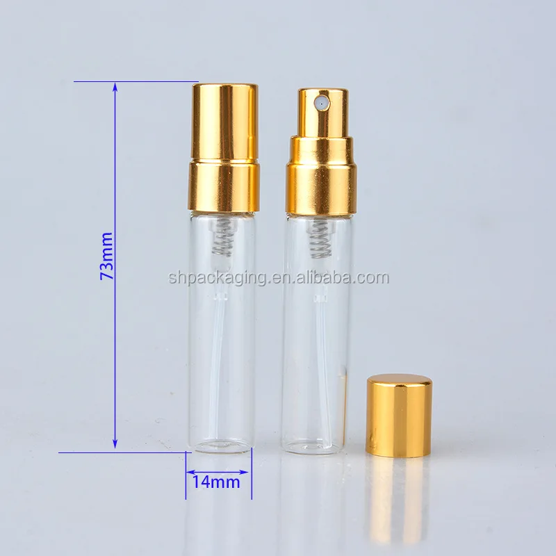 wholesale clear glass bottle small sample perfume bottles mini fine mist spray glass 5ml perfume bottle