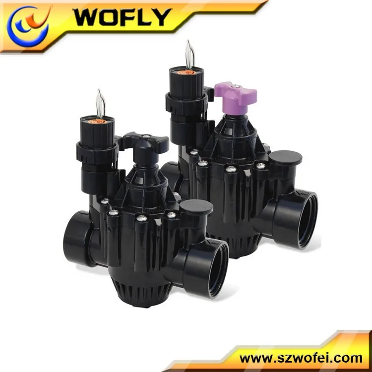 Соленоидный клапан капельного орошения с катушкой для фиксации воды