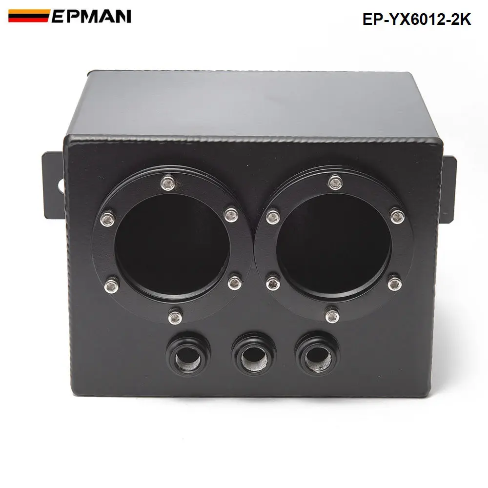 EPMAN 3L Billet Aluminum Fuel Surge Tank / Surge Tank + 2Pcs High Quality External 044 Fuel Pump EP-YX6012-2K044