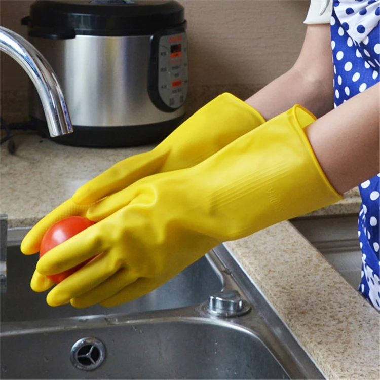
Modern style latex gloves non sterile p100f154 rubber glove carrier chains long household gloves 