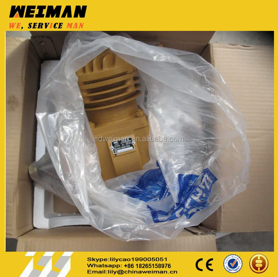Original air compressor 630-3509100A 4110000561145 For YC6108G engine parts
