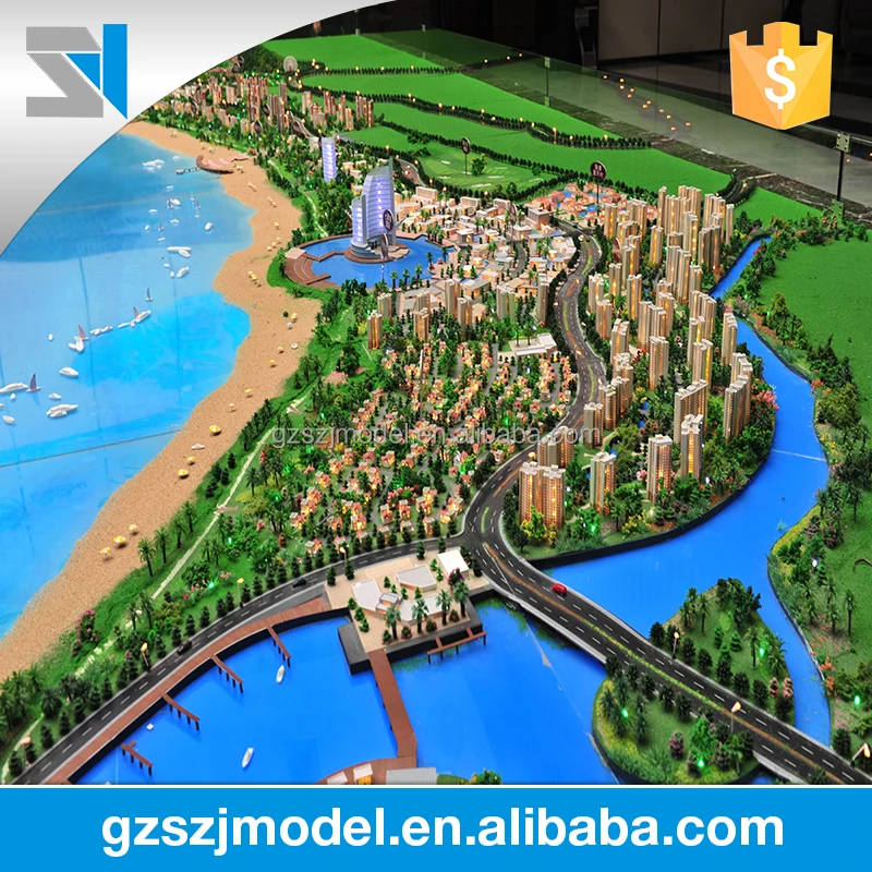 Ho scale train model for master planning building construction , architecture model scale