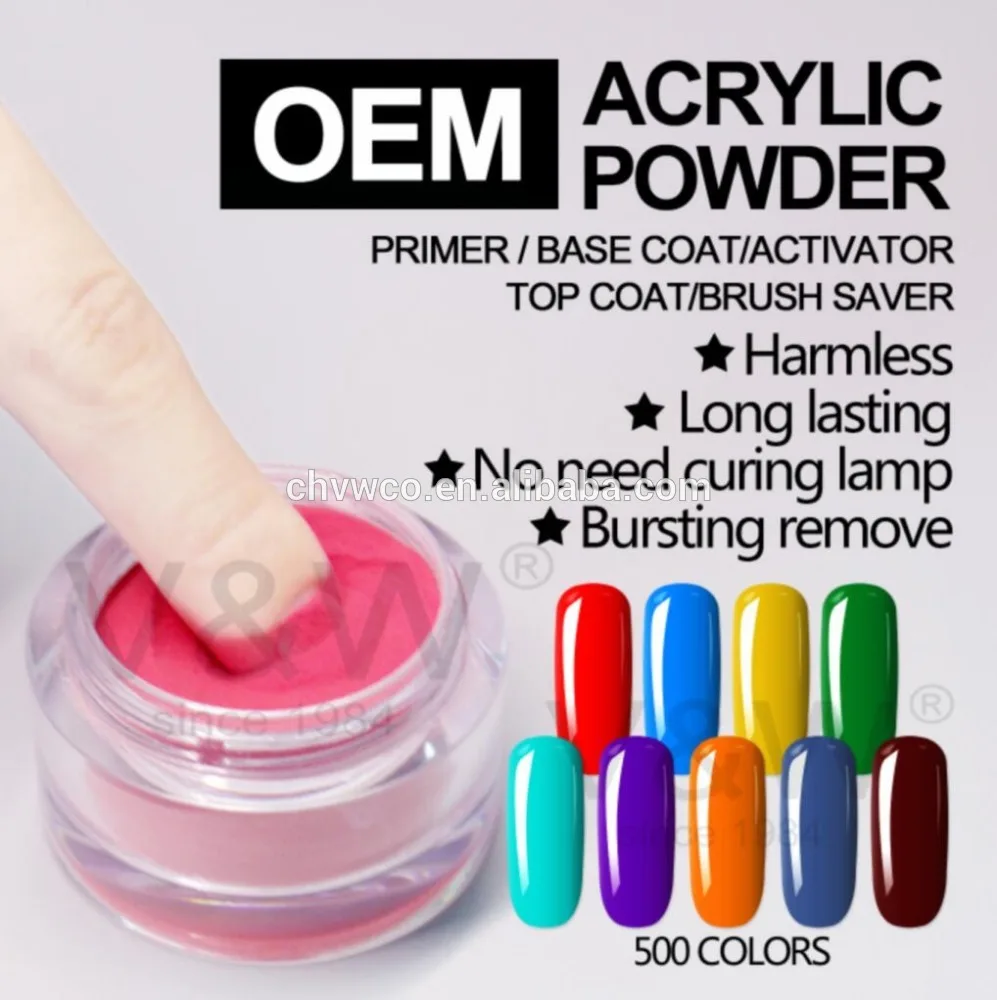 beauty trending 2020 colored acrylic powder bulk nail kit 500 colors