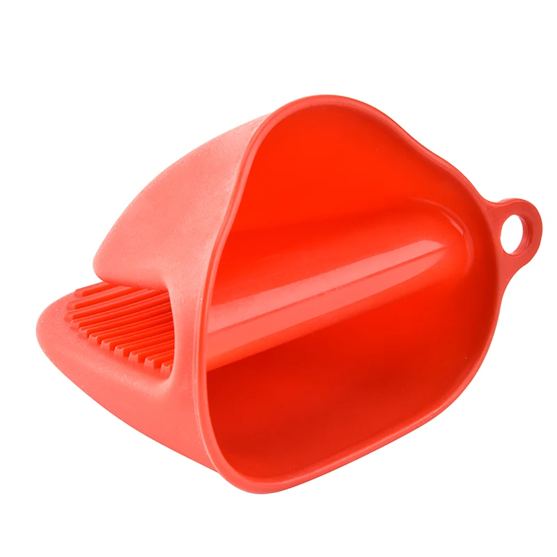 Kitchen Cooking Cake Bakeware Heat Resistant Silicone glove Microwave Oven Insulated Non-slip Glove Short Finger Hand Clip