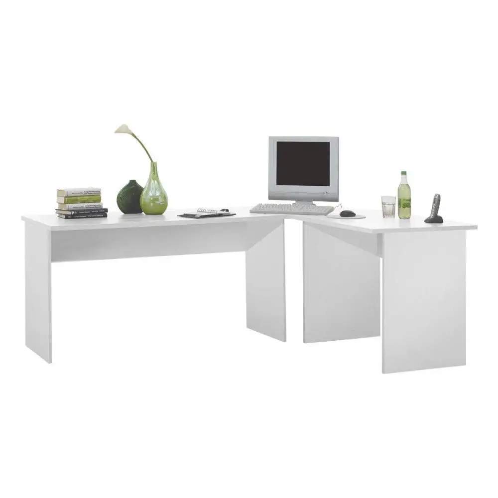 Computer Desk L-Shaped Large Corner PC Laptop Desk Study Table Workstation Gaming Desk for Home and Office Small Space