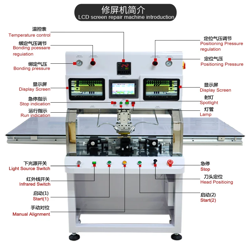 65 дюймов ЖК-дисплей/Светодиодная панель Ремонт TAB КОФ сварки машина MD-816SH
