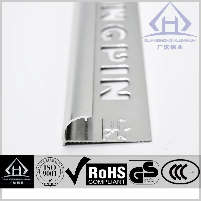 aluminum tile edge finishing trim