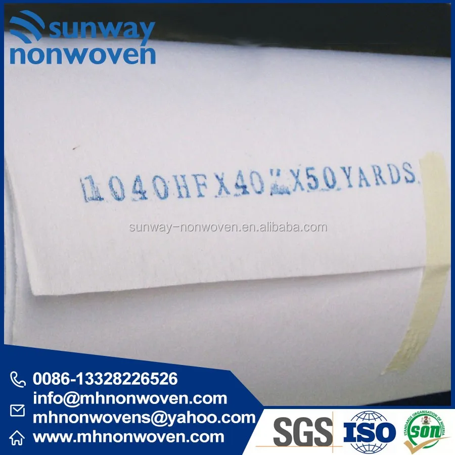 polyester(pet) fusible garment non woven fabric 1040HF 1040S 1040SF
