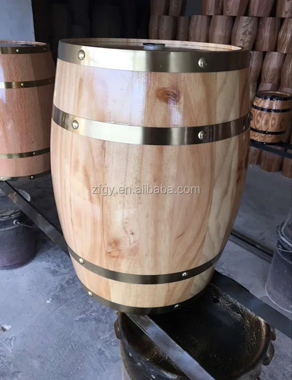 
Natural wooden wine barrel 