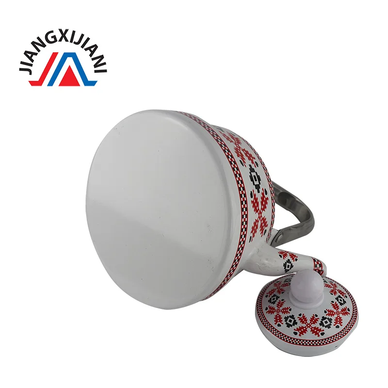 
Good quality OEM Bell Shape Cast Iron Kettle enamel tea kettle stainless steel handle 