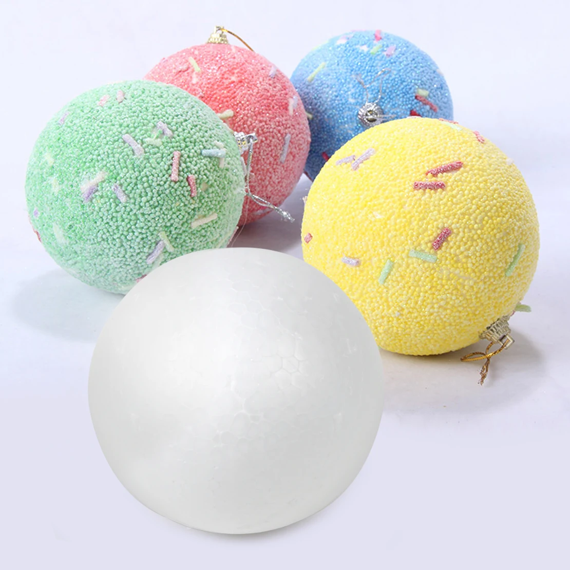 Factory Supply 70mm Wedding Ball Spheres Decoration Crafts Polystyrene Styrofoam Foam Ball