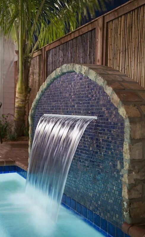 swimming pool water fountain stainless steel swimming pool waterfall fountain nozzle