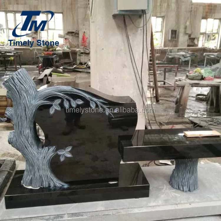 
chinese headstone supplier tombstone hand carving monuments tree 