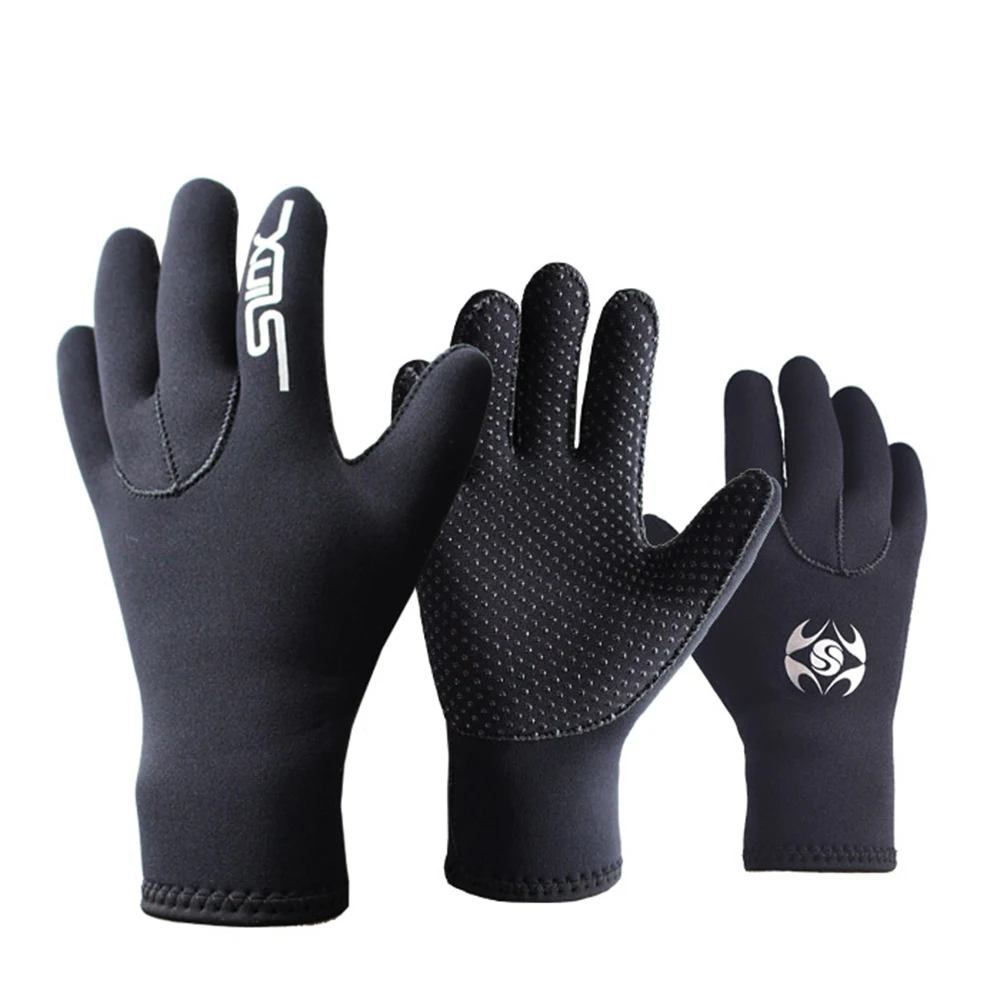 Sports wear Wetsuit Gloves 3mm Neoprene Five Finger Diving Anti Slip for Snorkeling Swimming