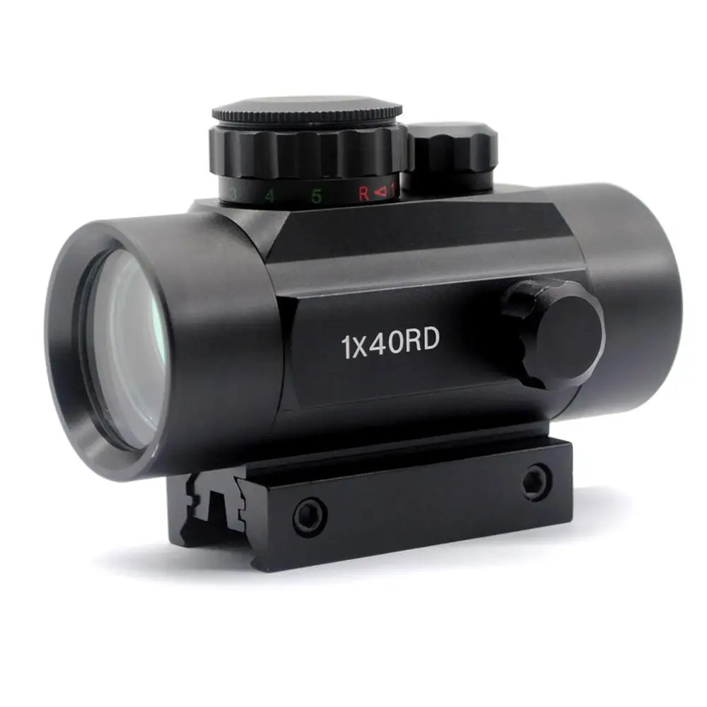 
Aplus 5-MOA 40mm Reflex Red/Green Dot Sight Scope w/Lens Cover - Picatinny/Weaver/Dovetail Mount - Night-Vision Compatible 