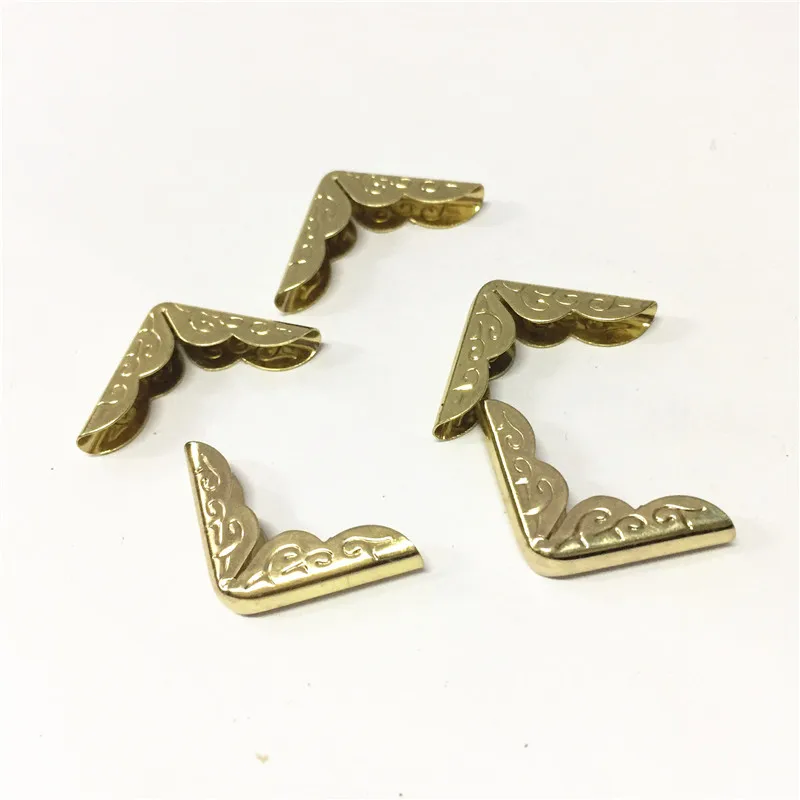 20x4mm Metal Brass Plated Small Corner Protector For Scrapbooking Album Menu Folder