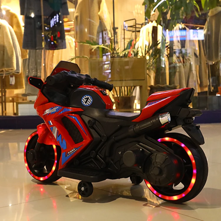 Children Electric Motorcycle With Flashing Wheels And Music