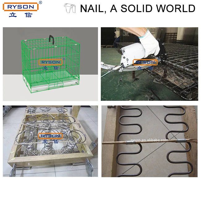 Mattress Spring Clinching Clips  M66 Air Gun Pneumatic Clinching Tool for Mattress Wire Binding and Spring Fixing