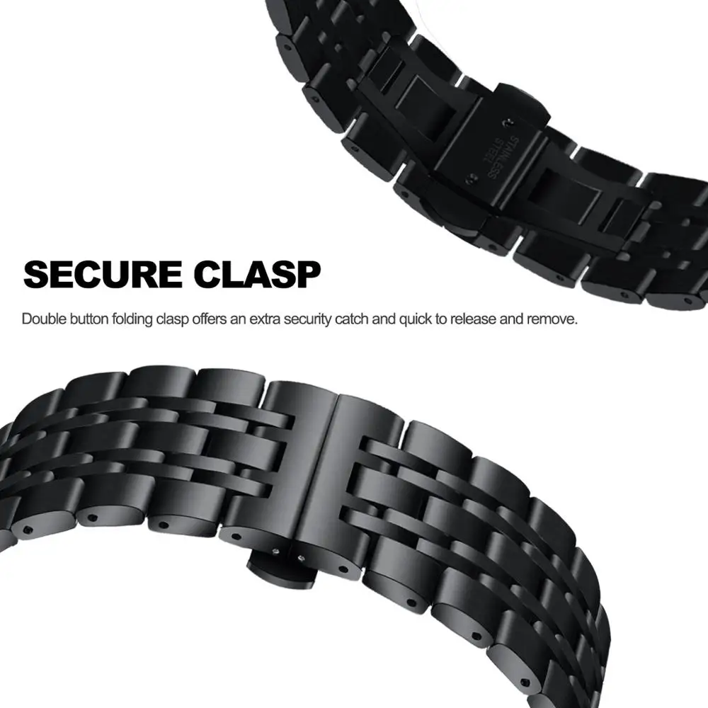 High quality watch straps 22mm stainless steel watch smart band for samsung gear s3 frontier strap