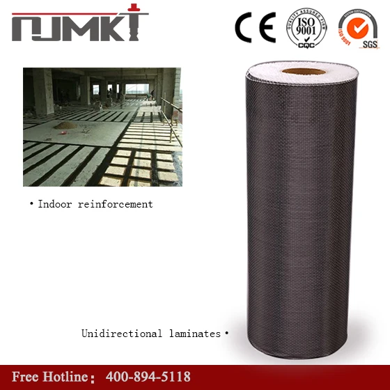 High quality carbon fiber wrap 200 gsm 300gsm fabric unidirectional fabric with high quality 3400GPA