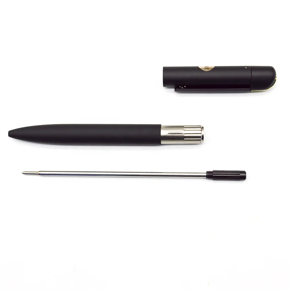 matte black metal ball pen, rubber finished pen