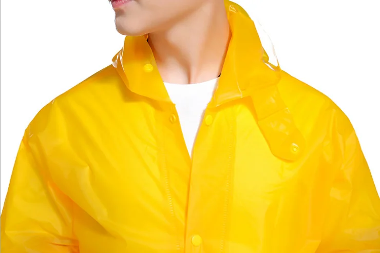 Cheaper adult yellow plastic pvc rain suit