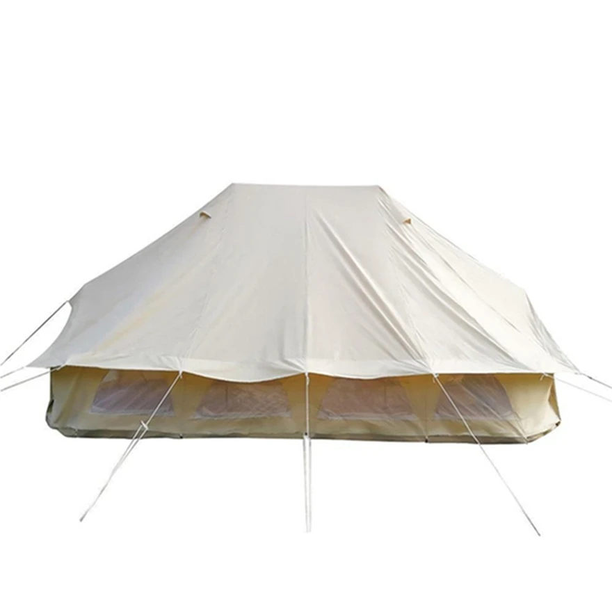 Outdoor canvas tent luxury Family Camping Emperor stretch Tent