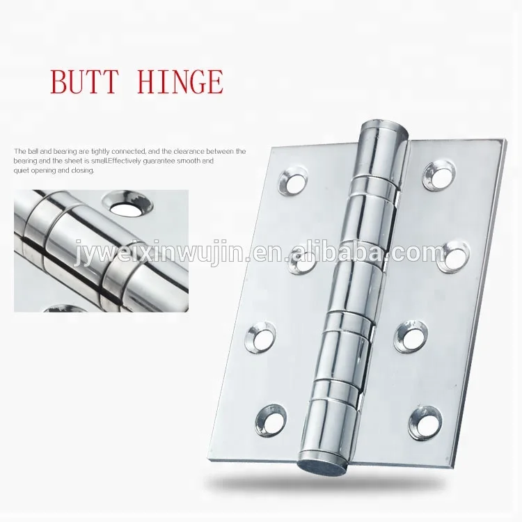 Factory Wholesale Ball Bearing Butterfly Hinges 4 Inch Stainless Steel Wooden Pivot Door Hinges