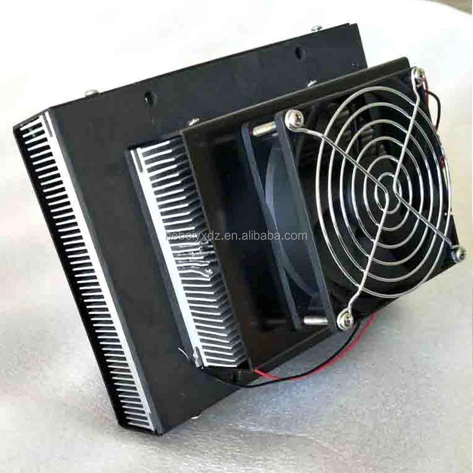 Peltier cooling system with heatsink