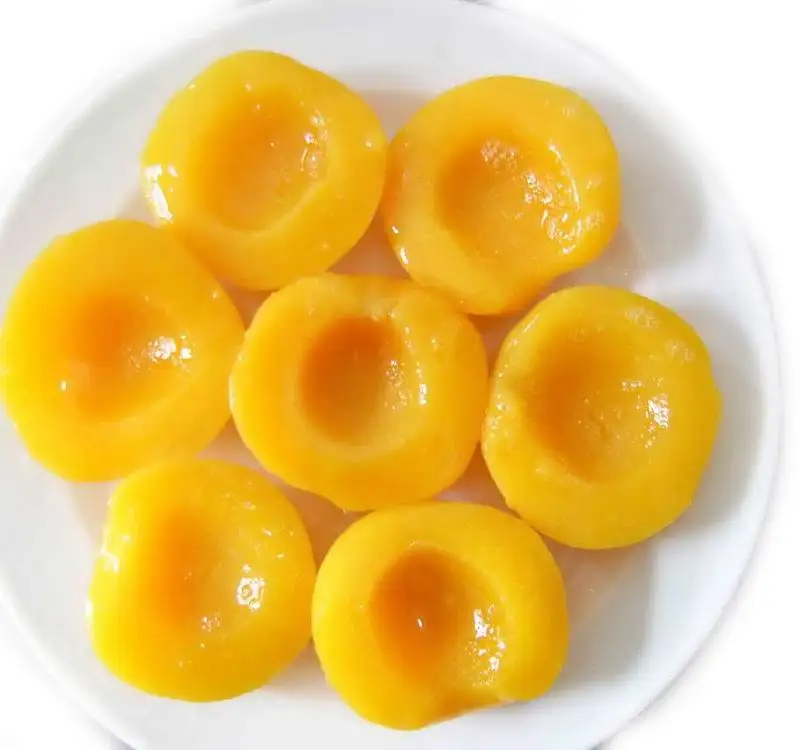 Консервы желтый персики в сиропе пополам/кости/ломтик 820 г