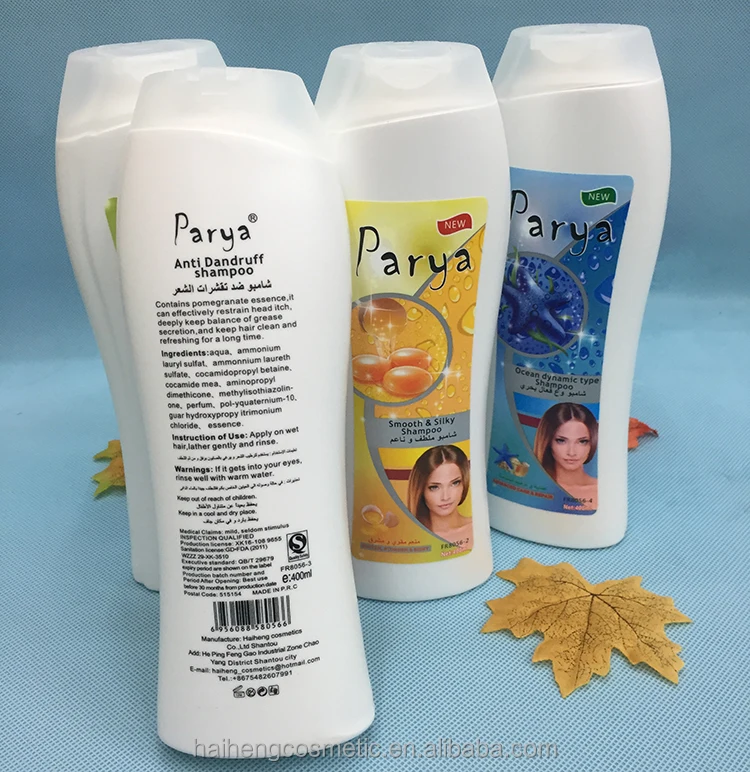400ml Parya smooth&silky/nourish moisture/anti dandruff/ocean dynamic hair honey care mild dandruff formula shampoo