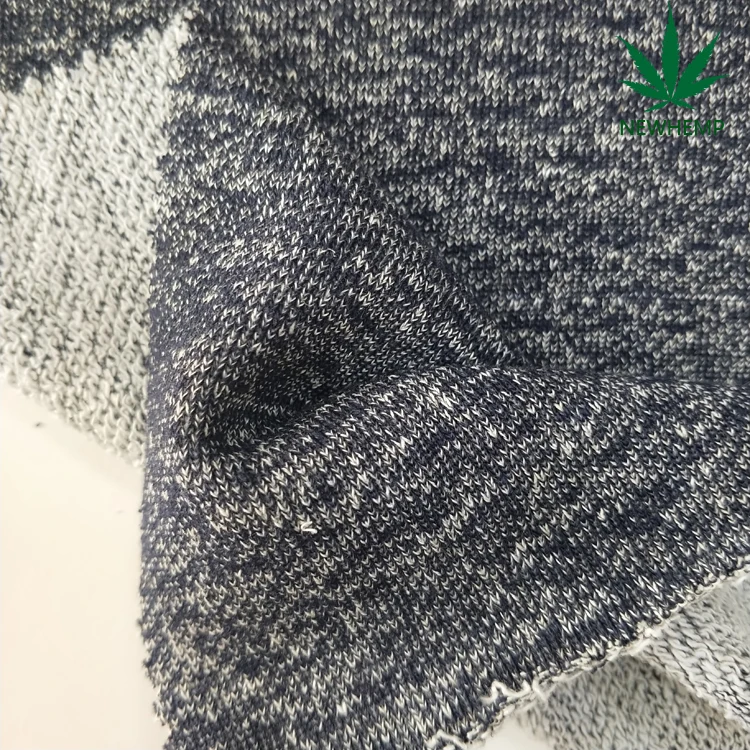 
55% hemp 45% organic cotton blends hemp clothing fabric in stock 