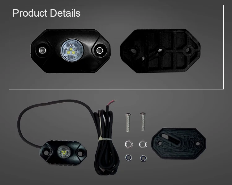 IP68 Waterproof Multi Functional LED Rock Light, offroad Camping light