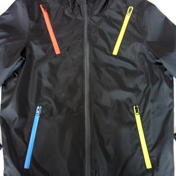 
Fashion outwear European style spring black windbreaker for men 