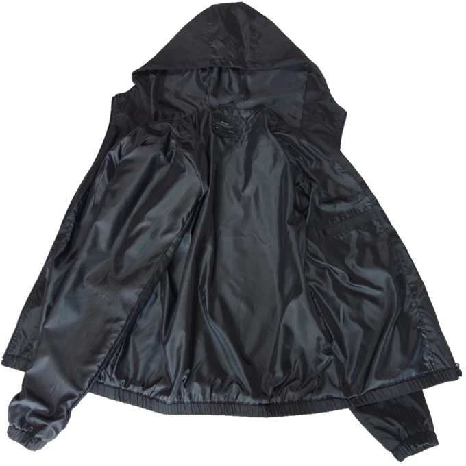 
Fashion outwear European style spring black windbreaker for men 