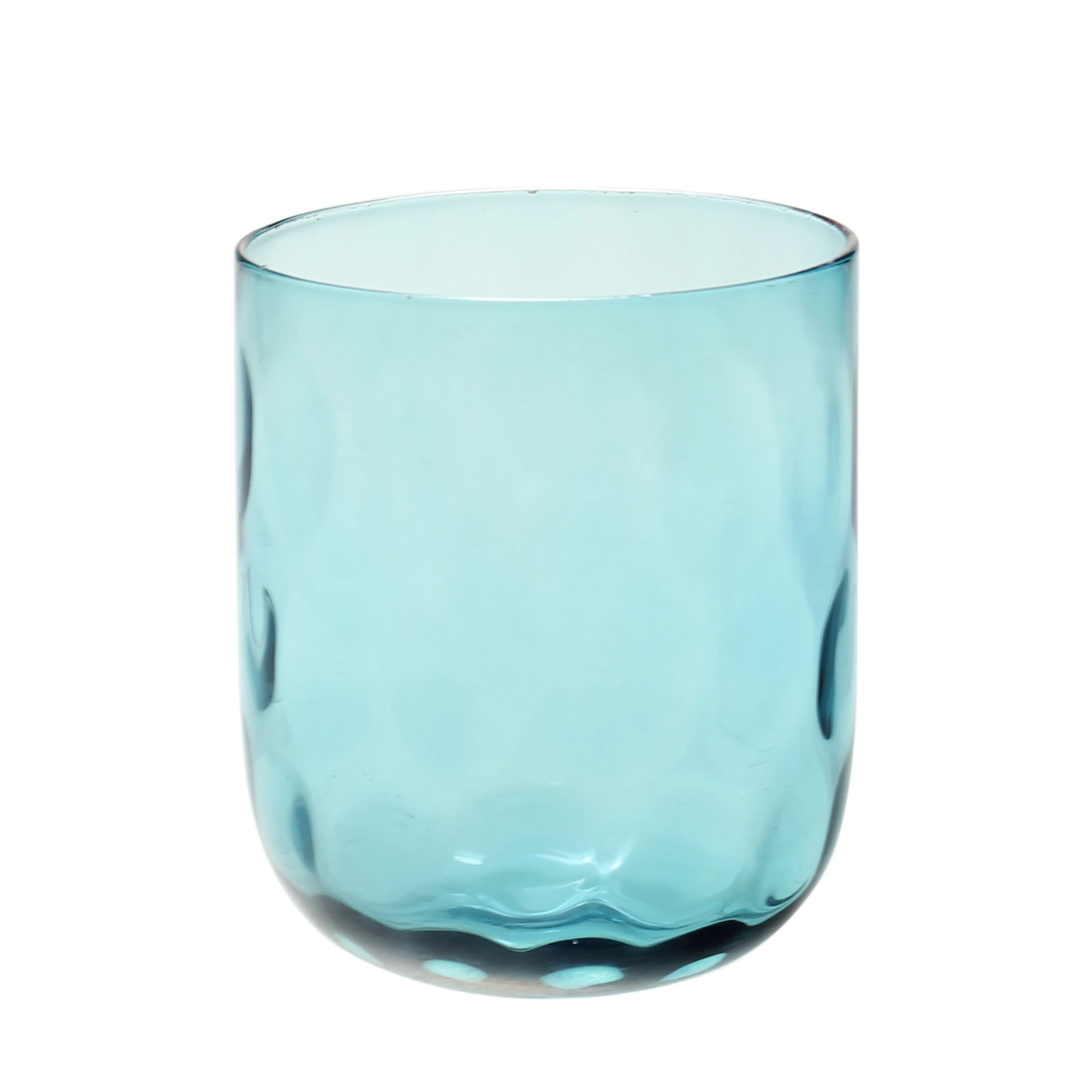 Hot sale creative ripple texture unique design blue grey colored bar whiskey glasses shot glasses wine glasses