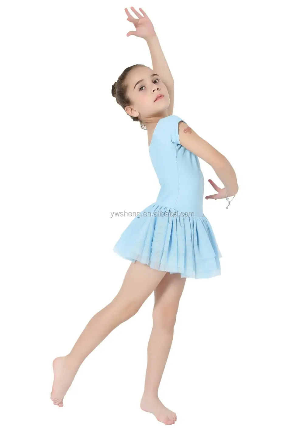 2017 New fashion sequin star pattern kids girls gymnastics ballet leotard