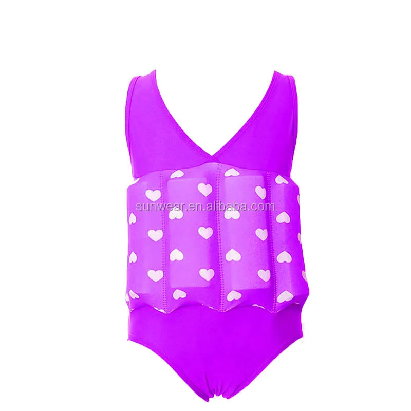 Toddler baby Floating safe swim suit rashguard kids float swimwear