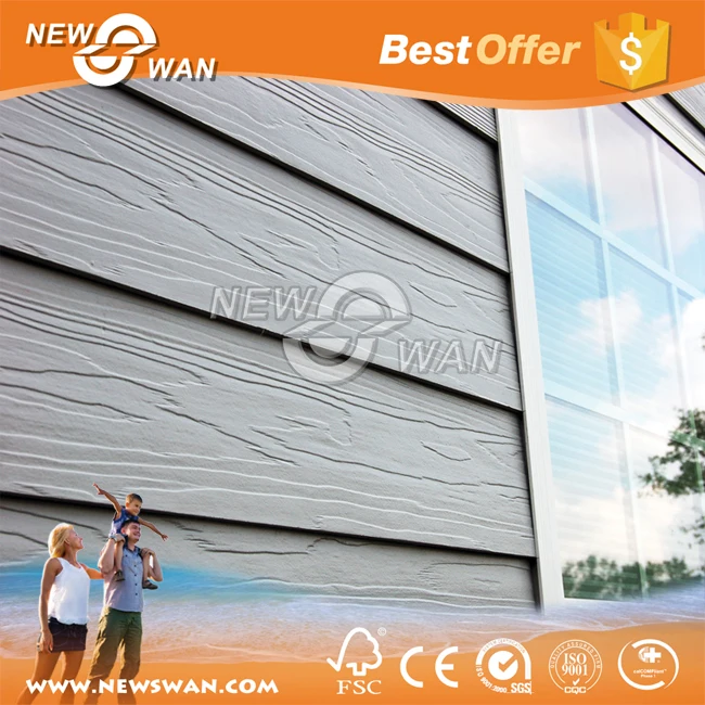 
Waterproof Cement Wall Covering / Fiber Sheet Wall / Fiber Cement Board for Exterior Wall 