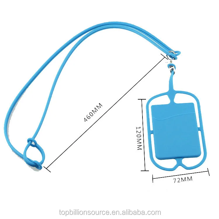 
2019 Trade fairs souvenir gift silicone lanyard cell phone holder 