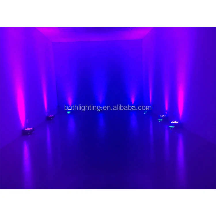 Беспроводной светодиодный светильник с Wi-Fi управлением 12*18 Вт RGBWA UV 6 в 1 Освещение сцены