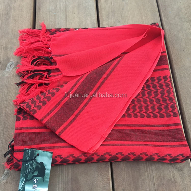 Fashion accessories scarves military magic square 100% cotton arabic outdoor shemagh for sale