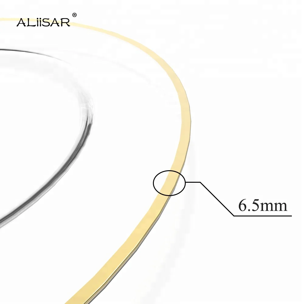 Hot Sale Wholesale Underplate Glitter Rim Gold Round Charger Plate for Wedding party
