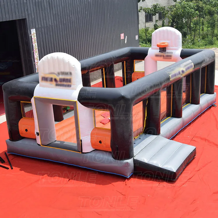 commercial cheap inflatable basketball court for kids, inflatable basketball field, inflatable basketball arena for sale