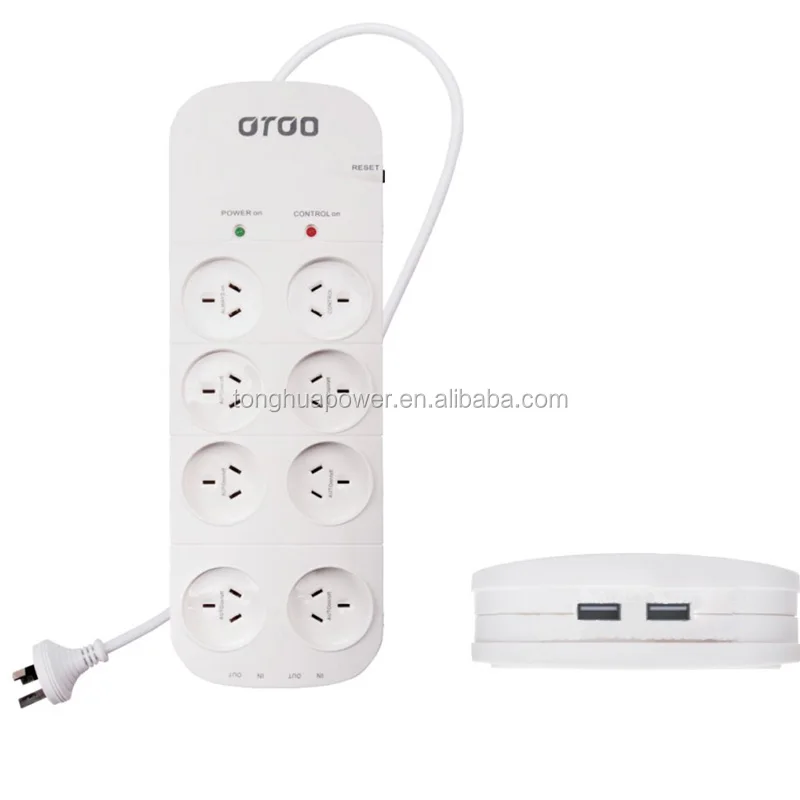 au saa master slave control power strip /australia standard saa 6 outlet power board with overload protector/ surge
