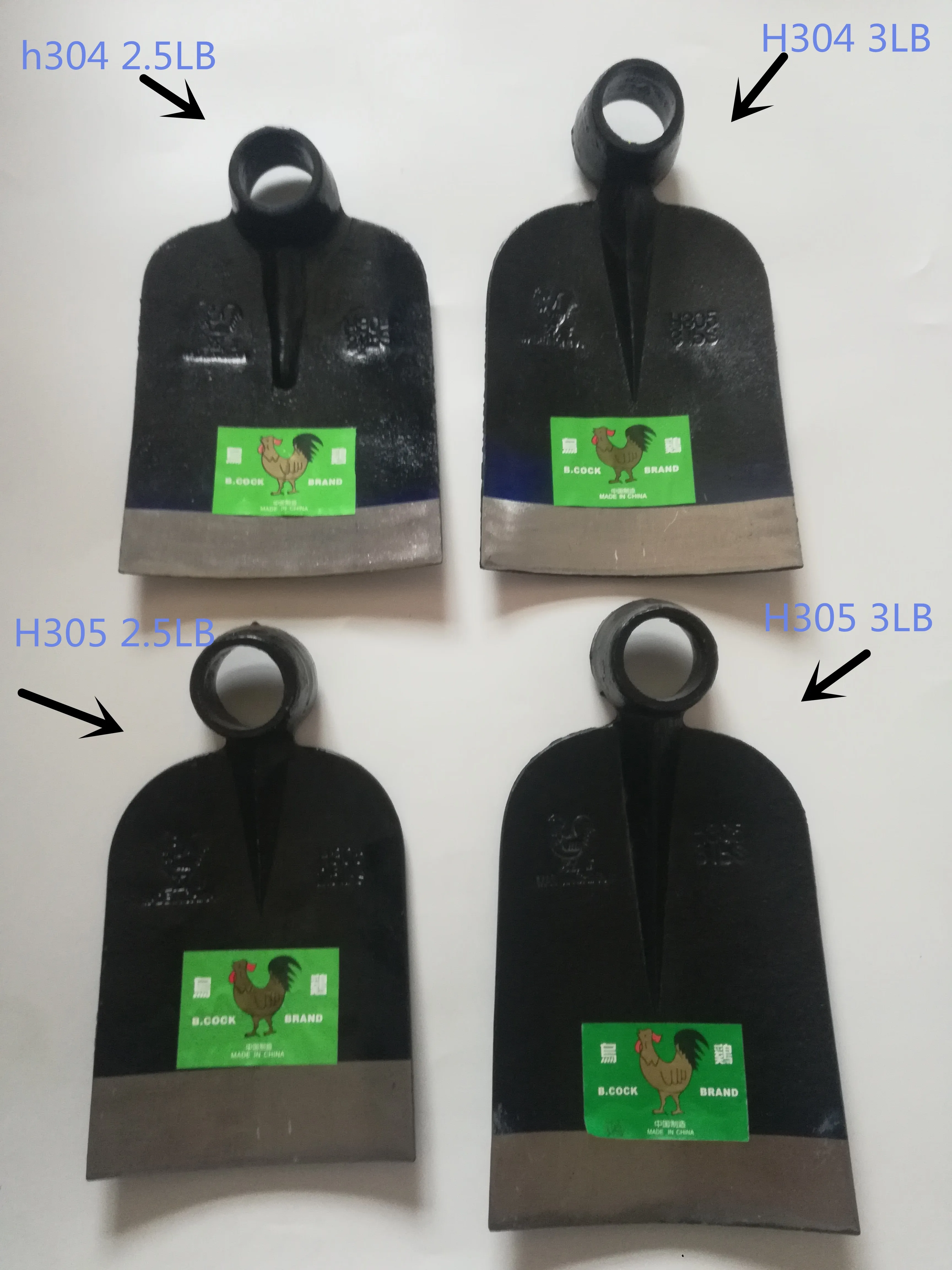 Различные типы член бренд Уганда мотыга головка H304