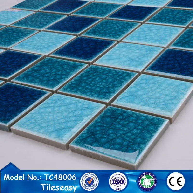 Discount 5*5 ceramic swimming pool tile mosaic