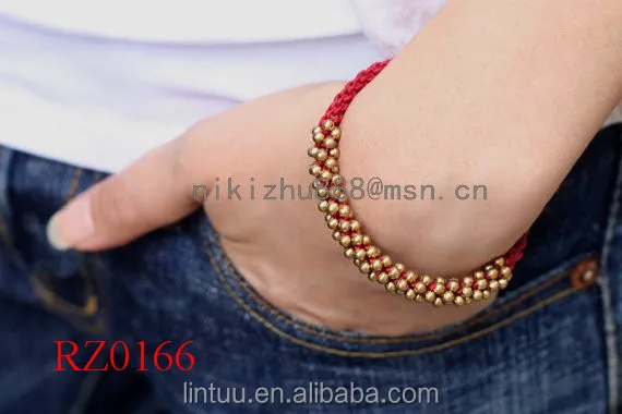 Мода Красный шнур Строка Медный Колокольчик Удачи skmei s-шок часы инструкции браслет