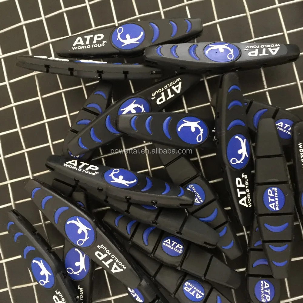 Long custom tennis string racquet dampeners