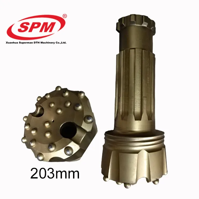 SPM S80 203 мм 8,5 дюйма 8 1/2 дюйма Китай Оптовая Продажа угольной шахты сверло/DHD 380 dth бит молоток/сверло для водяных скважин